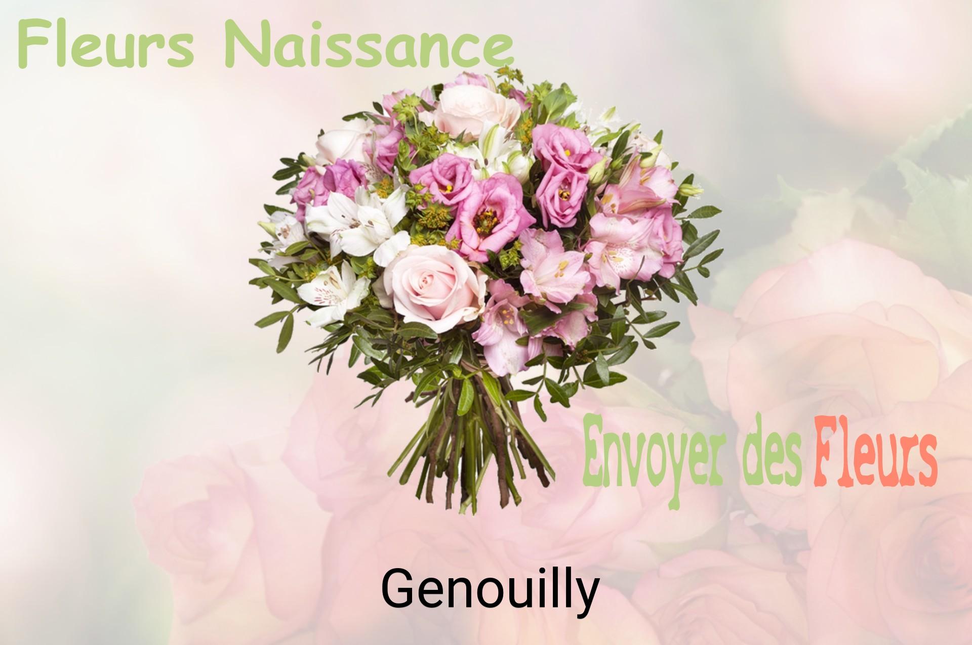 Bouquet de fleurs de naissance livré à Genouilly